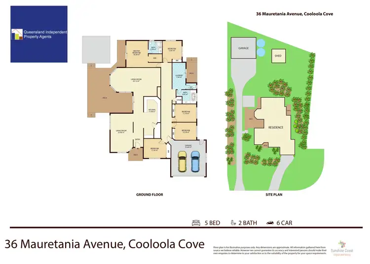 Floorplan of Homely house listing, 36 Mauretania  Avenue, Cooloola Cove QLD 4580