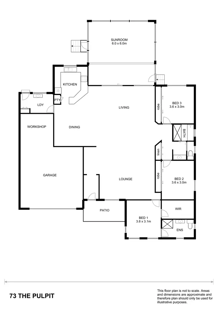 Floorplan of Homely semi-detached listing, 73 The Pulpit Avenue, Tallwoods Village NSW 2430