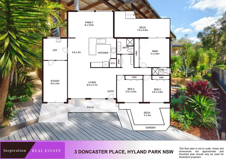 Floorplan of Homely house listing, 3 Doncaster Avenue, Hyland Park NSW 2448
