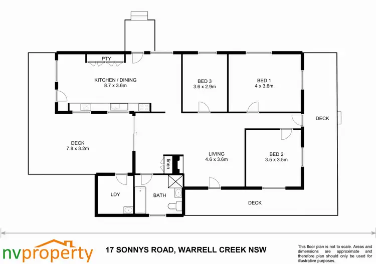 Floorplan of Homely other listing, 17 Sonnys  Road, Warrell Creek NSW 2447