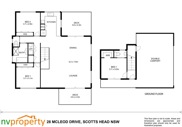 Floorplan of Homely house listing, 28 Mcleod  Drive, Scotts Head NSW 2447