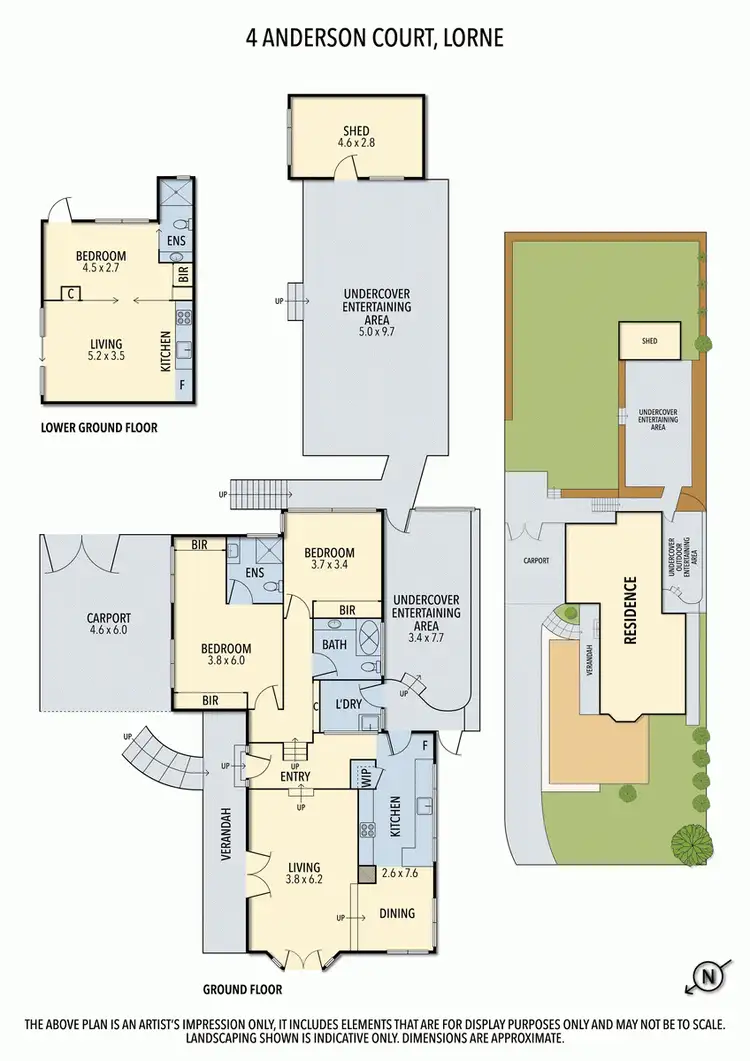 Floorplan of Homely house listing, 4 Anderson Court, Lorne VIC 3232