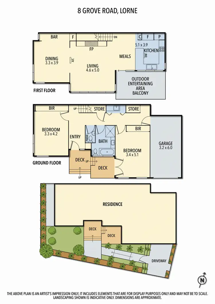 Floorplan of Homely townhouse listing, 8 Grove Road, Lorne VIC 3232