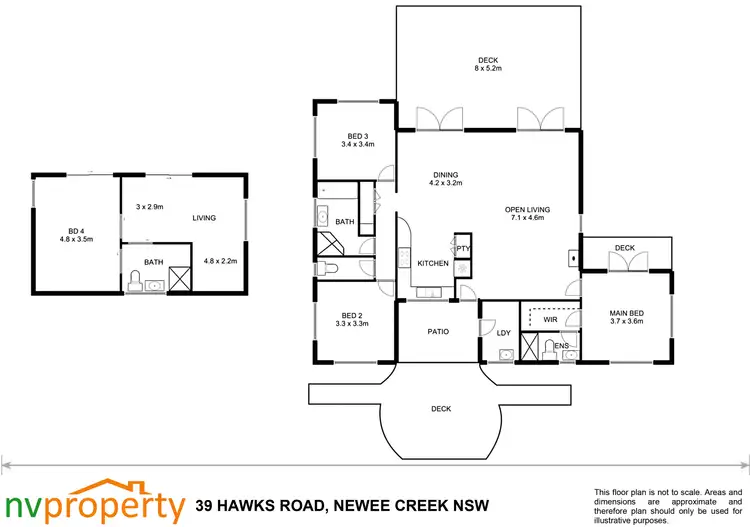 Floorplan of Homely other listing, 39 Hawks Road, Newee Creek NSW 2447