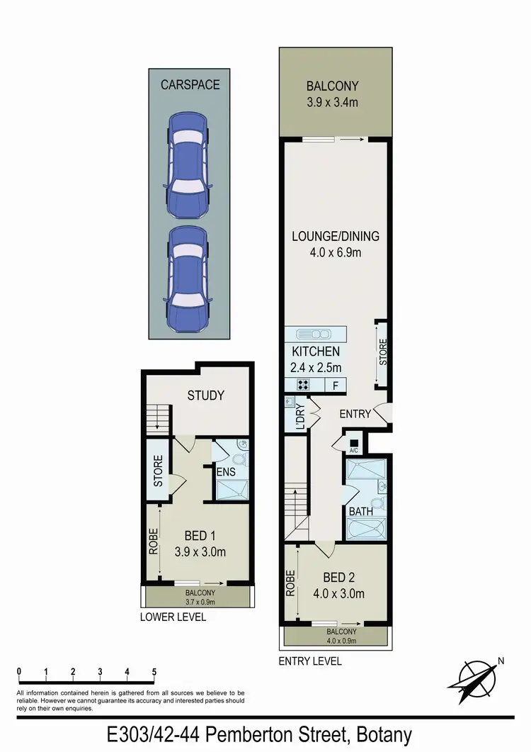 Floorplan of Homely apartment listing, 42-44 Pemberton Street, Botany NSW 2019