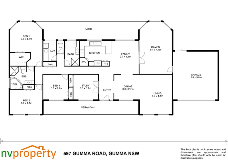 Floorplan of Homely house listing, 597 Gumma Road, Gumma NSW 2447