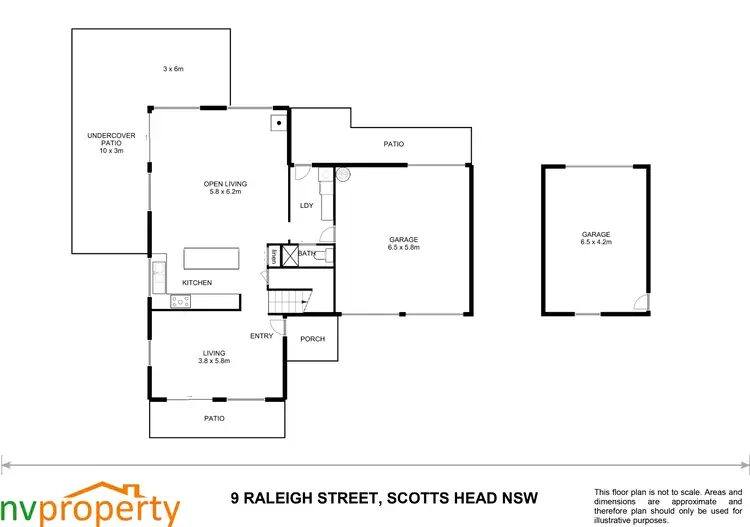 Floorplan of Homely house listing, 9 Raleigh Street, Scotts Head NSW 2447