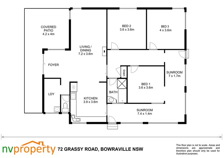 Floorplan of Homely rural property listing, 72 Grassy Road, Bowraville NSW 2449