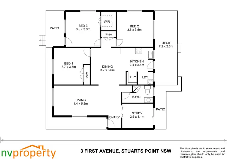 Floorplan of Homely house listing, 3 First Avenue, Stuarts Point NSW 2441