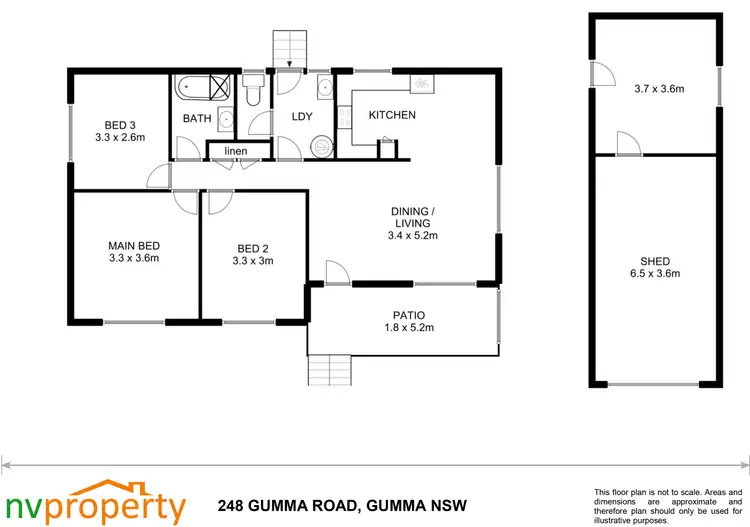 Floorplan of Homely rural property listing, 248 Gumma Road, Gumma NSW 2447