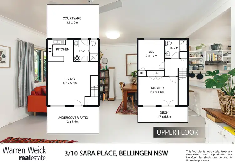 Floorplan of Homely unit listing, Unit 3/10 Sara  Place, Bellingen NSW 2454