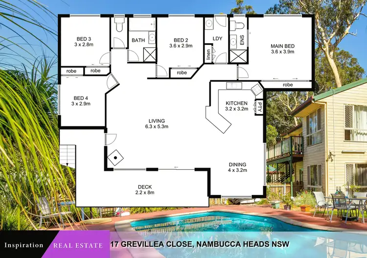 Floorplan of Homely house listing, 17 Grevillea  Close, Nambucca Heads NSW 2448