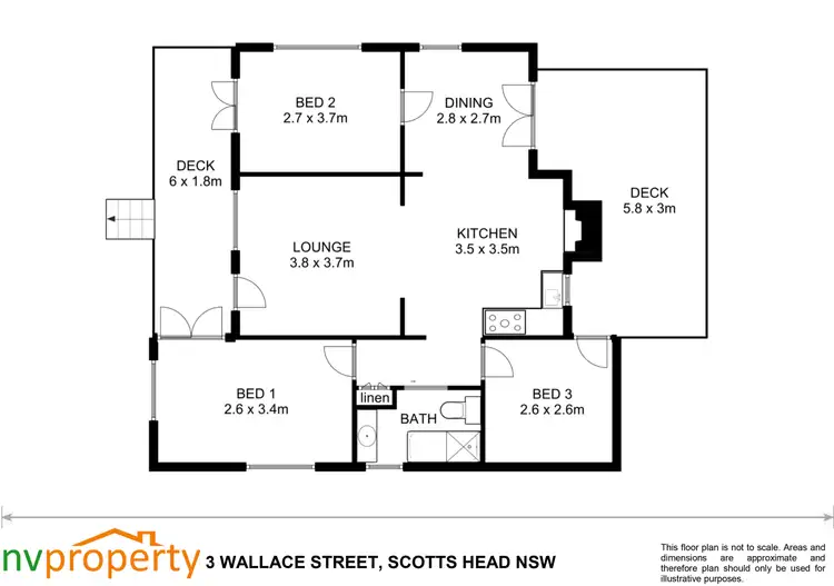 Floorplan of Homely house listing, 3 Wallace Street, Scotts Head NSW 2447