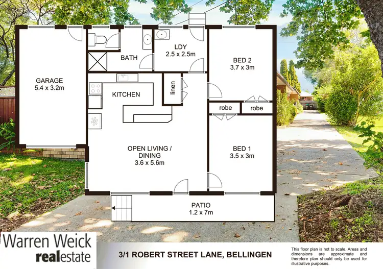 Floorplan of Homely unit listing, Unit 3/1 Robert Street Lane, Bellingen NSW 2454