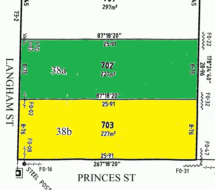 Floorplan of Homely land listing, 38a & 38b Langham Place, Port Adelaide SA 5015