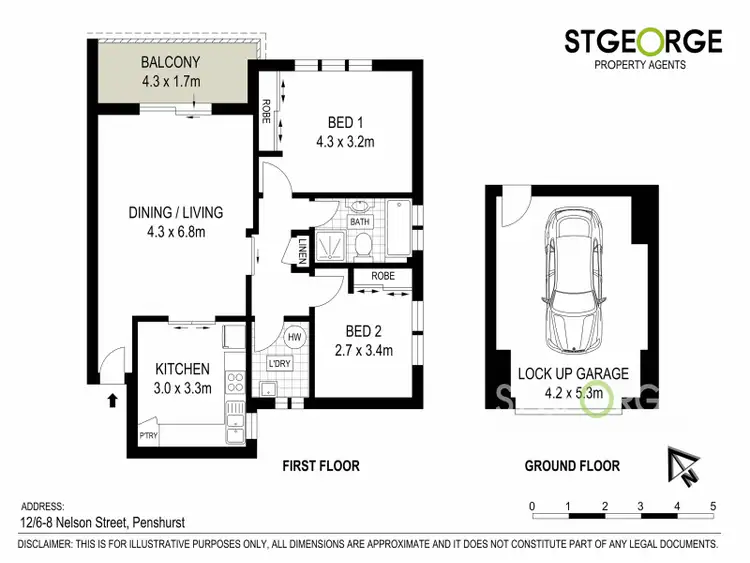 Floorplan of Homely apartment listing, 12/6 Nelson Street, Penshurst NSW 2222