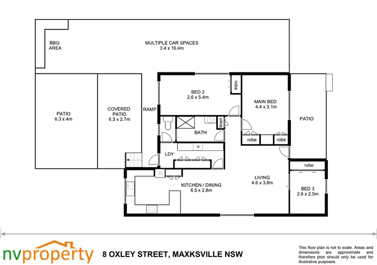 Floorplan of Homely house listing, 8 Oxley Street, North Macksville NSW 2447
