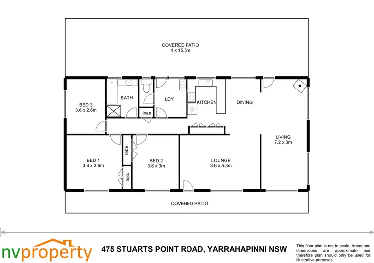 Floorplan of Homely rural property listing, 475 Stuarts Point Road, Yarrahapinni NSW 2441