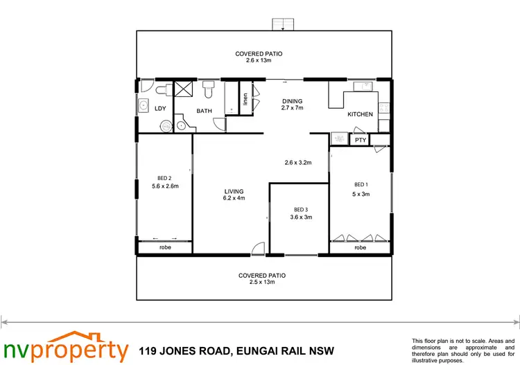 Floorplan of Homely rural property listing, 119 Jones Road, Eungai Rail NSW 2441