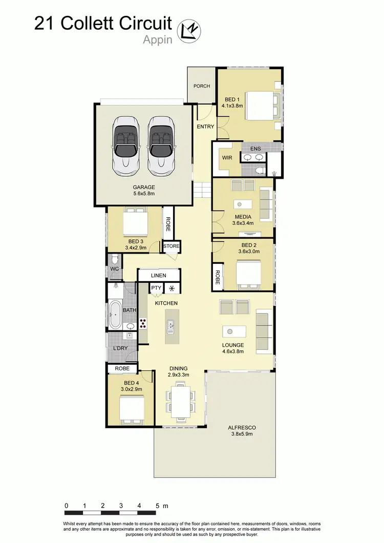 Floorplan of Homely house listing, 21 Collett Circuit, Appin NSW 2560