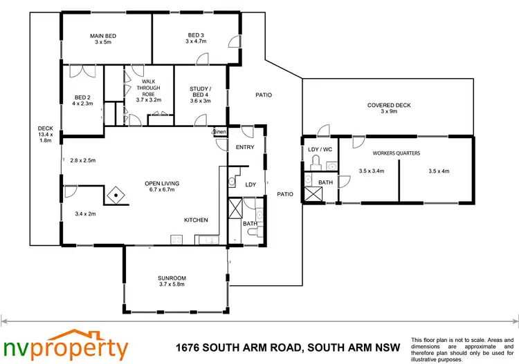 Floorplan of Homely rural property listing, 1676 South Arm Road, South Arm NSW 2449