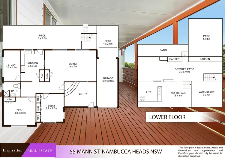 Floorplan of Homely house listing, 55 Mann Street, Nambucca Heads NSW 2448