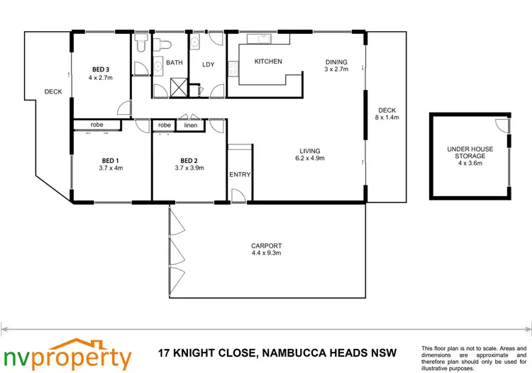 Floorplan of Homely house listing, 17 Knight Close, Nambucca Heads NSW 2448