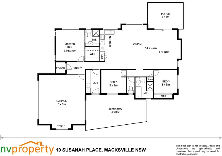 Floorplan of Homely house listing, 10 Susanah Place, Macksville NSW 2447