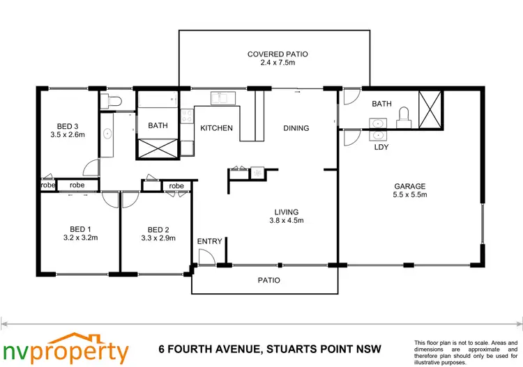 Floorplan of Homely house listing, 6 Fourth Avenue, Stuarts Point NSW 2441