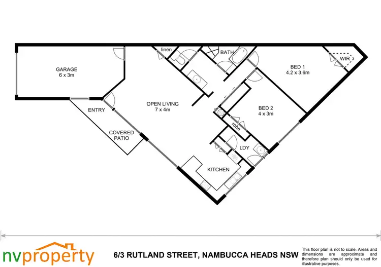 Floorplan of Homely villa listing, 6/3 Rutland Street, Nambucca Heads NSW 2448
