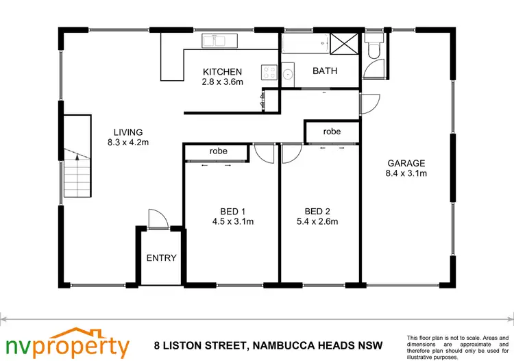 Floorplan of Homely house listing, 8 Liston Street, Nambucca Heads NSW 2448