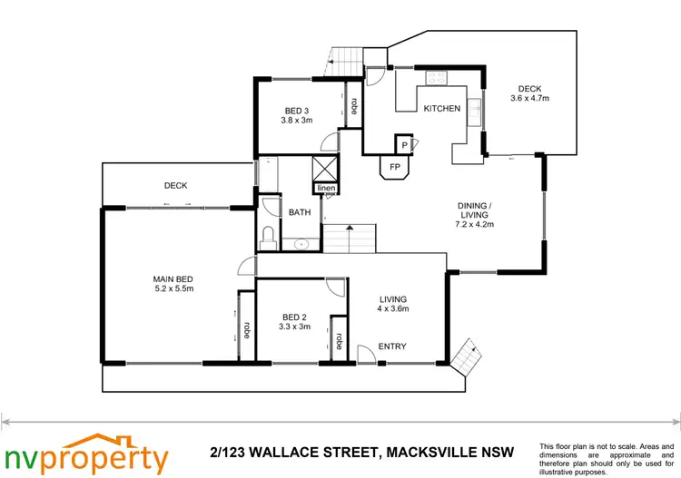 Floorplan of Homely house listing, 2/123 Wallace Street, Macksville NSW 2447