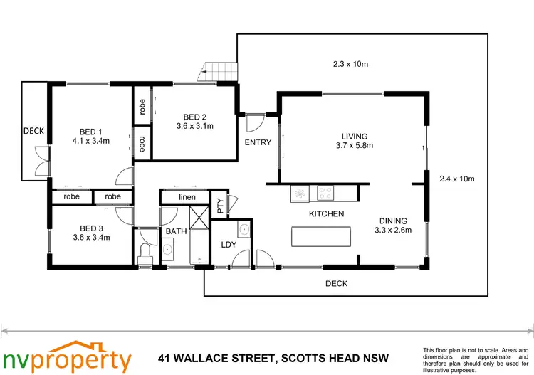 Floorplan of Homely house listing, 41 Wallace Street, Scotts Head NSW 2447
