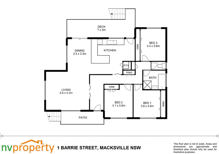 Floorplan of Homely house listing, 1 Barrie Street, Macksville NSW 2447