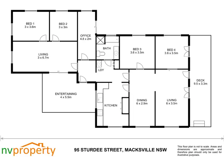 Floorplan of Homely house listing, 95 Sturdee Street, Macksville NSW 2447