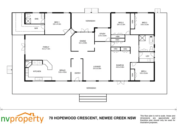 Floorplan of Homely house listing, 70 Hopewood Crescent, Newee Creek NSW 2447