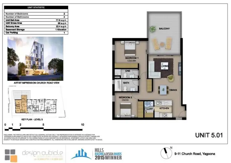 Floorplan of Homely unit listing, 15/9-11 CHURCH Road, Yagoona NSW 2199