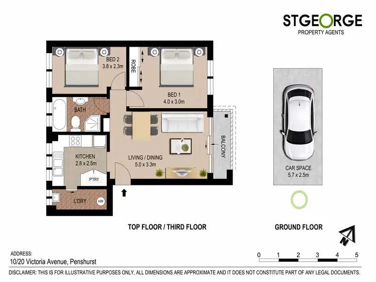 Floorplan of Homely apartment listing, 10/20 Victoria Avenue, Penshurst NSW 2222