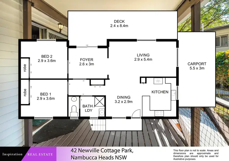 Floorplan of Homely other listing, Site 42, Newville Cottage Park 45 Old Coast Road, Nambucca Heads NSW 2448