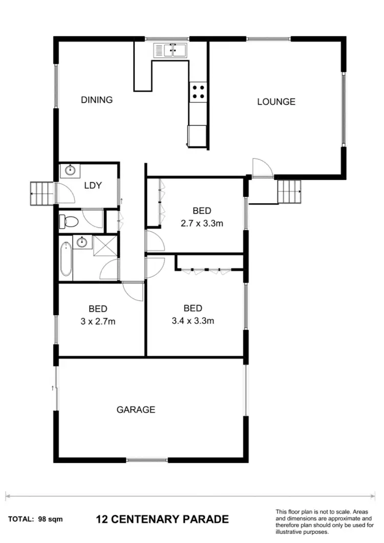 Floorplan of Homely house listing, 12 Centenary Parade, Nambucca Heads NSW 2448