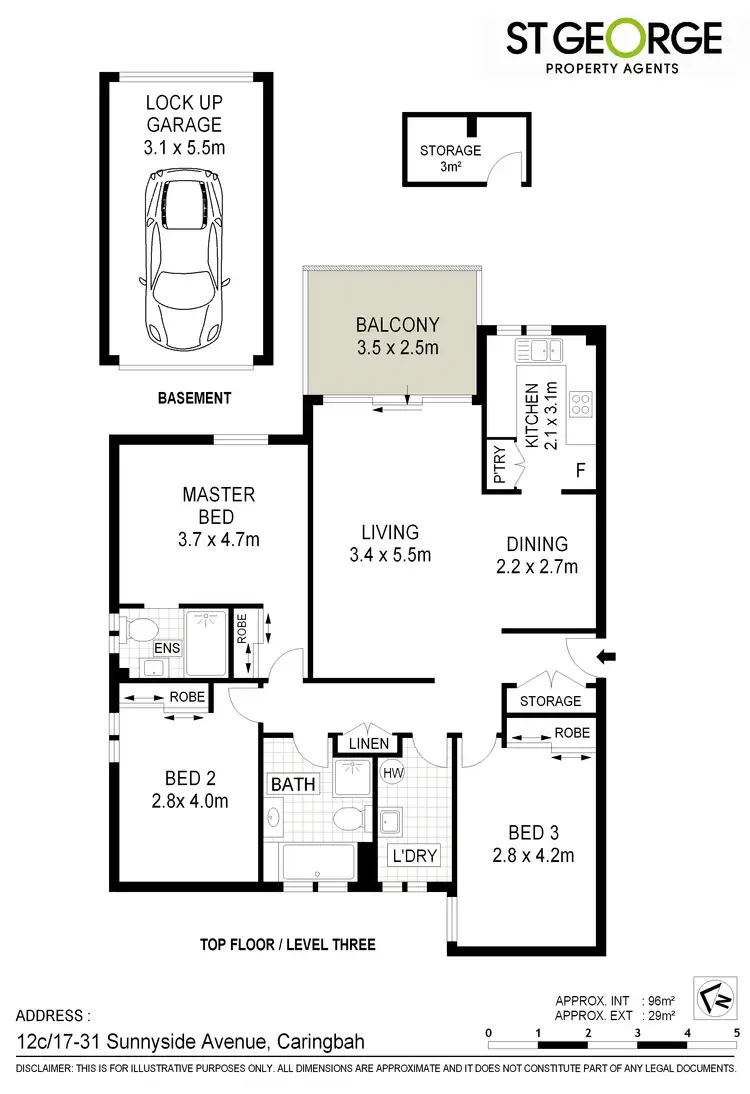 Floorplan of Homely apartment listing, 12c/17 Sunnyside Avenue, Caringbah NSW 2229