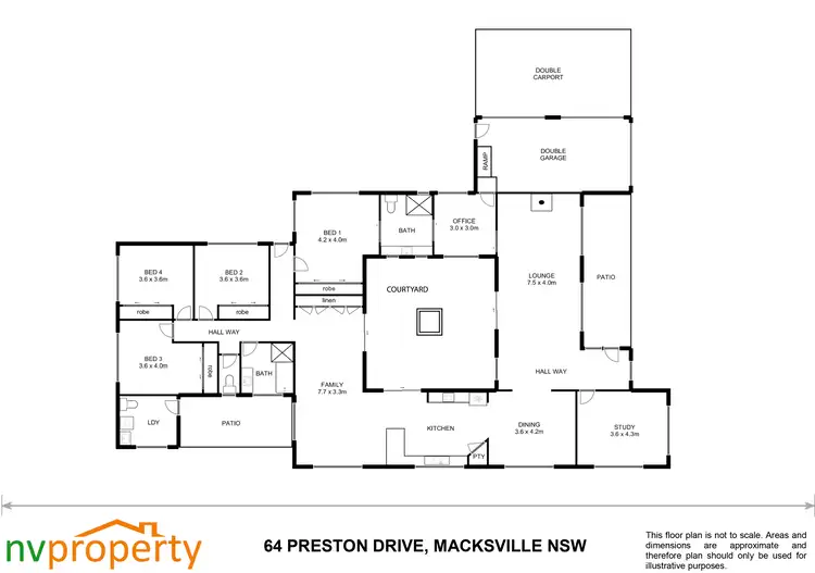 Floorplan of Homely house listing, 64 Preston Drive, Macksville NSW 2447