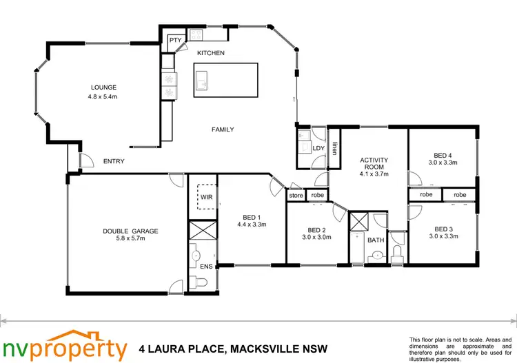 Floorplan of Homely house listing, 4 Laura Place, Macksville NSW 2447