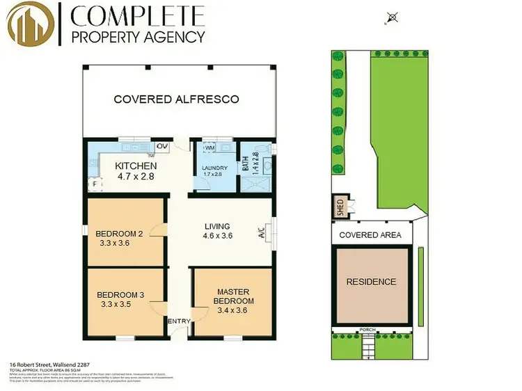 Floorplan of Homely house listing, 16 Robert Street, Wallsend NSW 2287