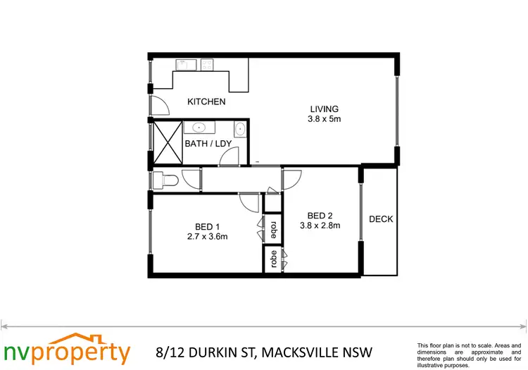 Floorplan of Homely unit listing, 8/12 Durkin Street, Macksville NSW 2447