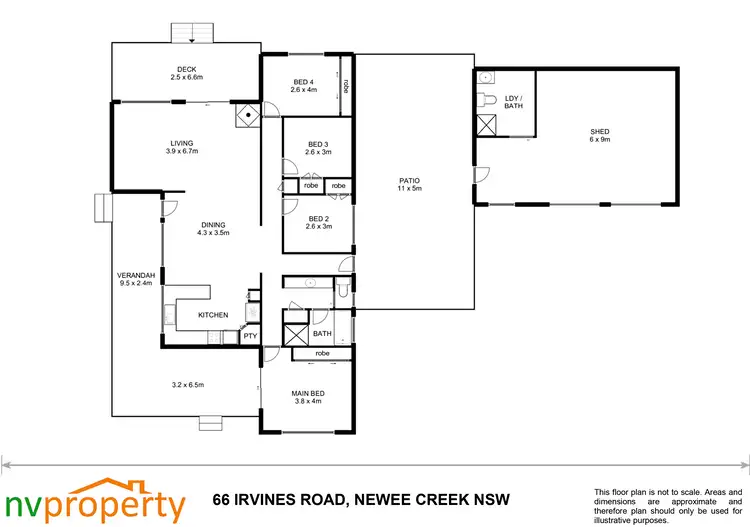 Floorplan of Homely house listing, 66 Irvines Road, Newee Creek NSW 2447