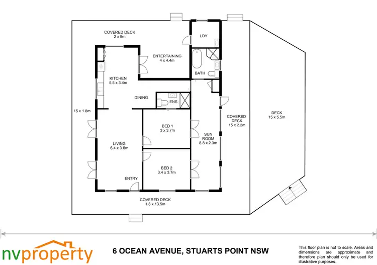 Floorplan of Homely house listing, 6 Ocean Avenue, Stuarts Point NSW 2441