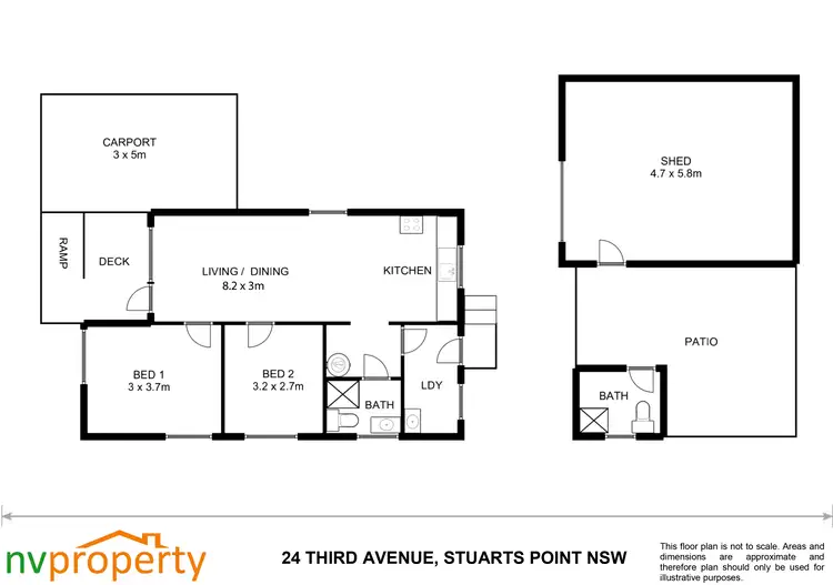Floorplan of Homely house listing, 24 Third Avenue, Stuarts Point NSW 2441