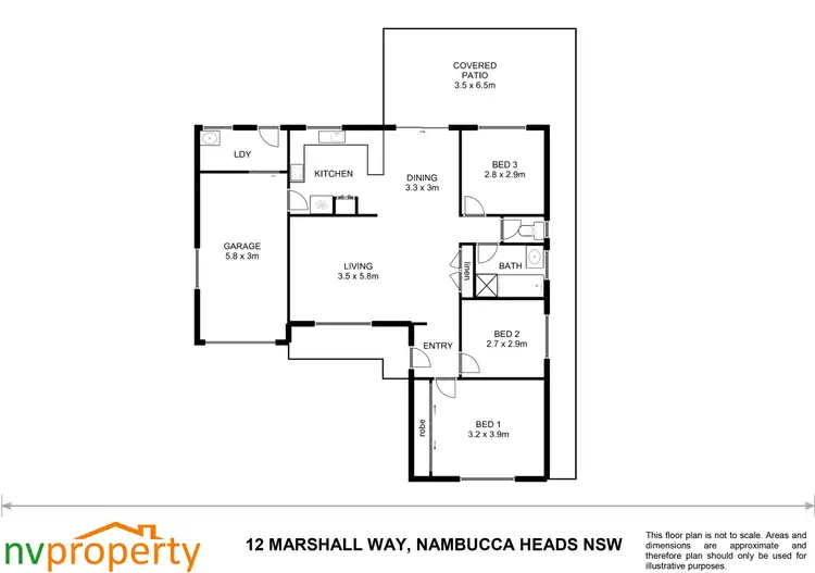 Floorplan of Homely house listing, 12 Marshall Way, Nambucca Heads NSW 2448