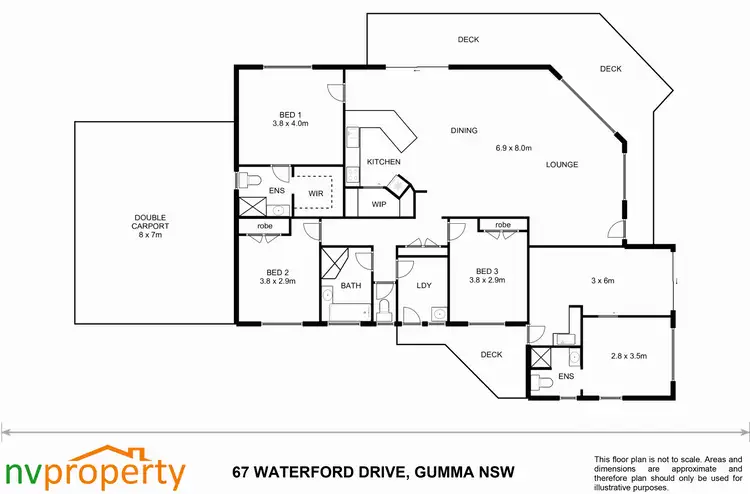 Floorplan of Homely house listing, 67 Waterford Drive, Gumma NSW 2447